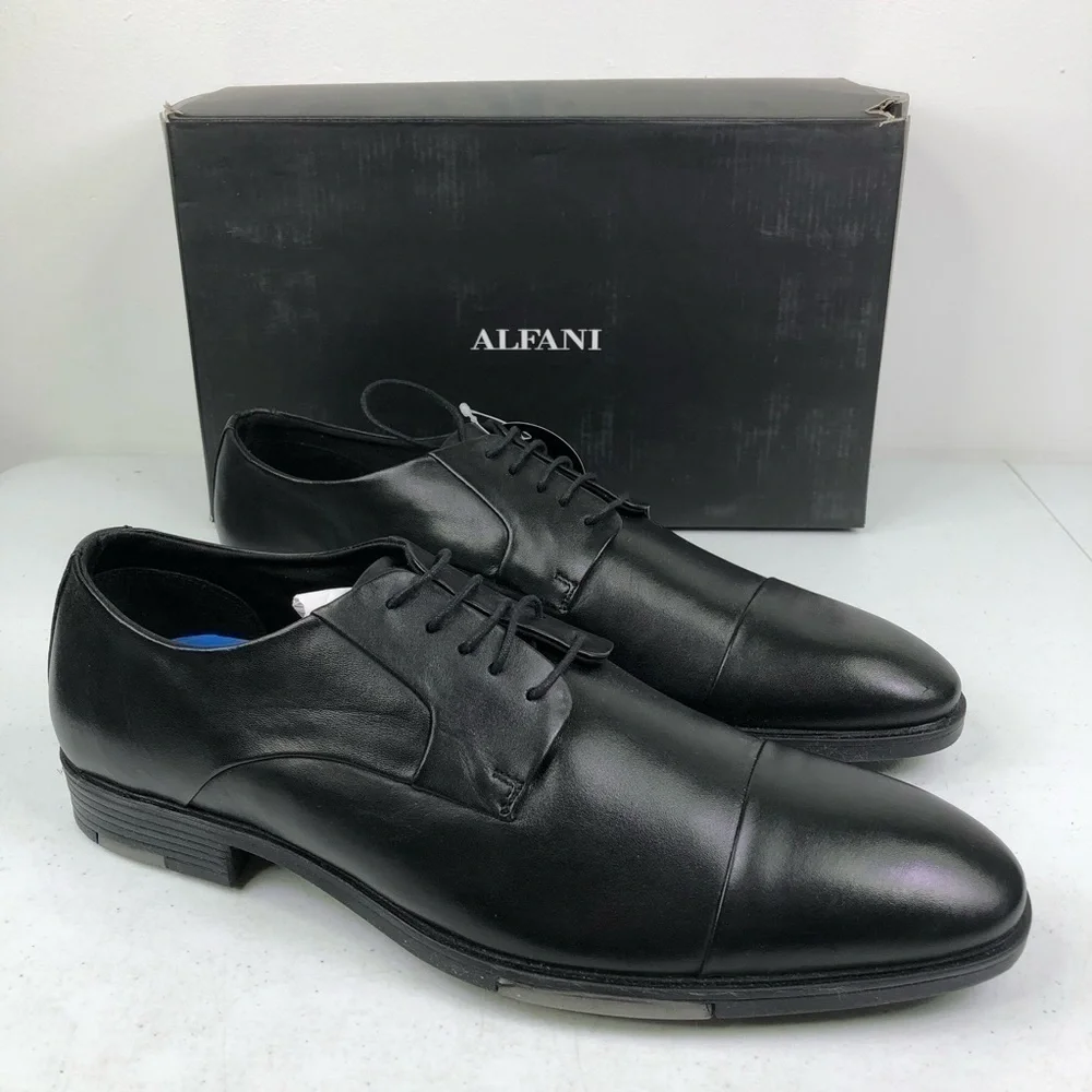 Alfani Reign Black Water Resistant Oxford Shoes